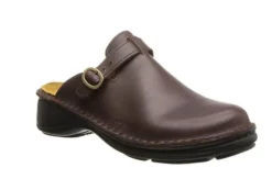 Aster Brown Leather Clog -Fashion Shoe Store naoaster739e