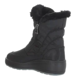 Veronica Black Nylon Winter Boot -Fashion Shoe Store pajveronica01b