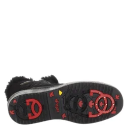 Veronica Black Nylon Winter Boot -Fashion Shoe Store pajveronica01d