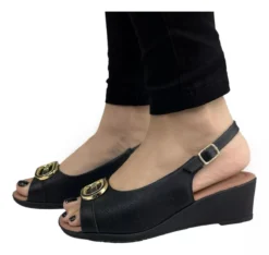 Sandal Black Black 9 Sandal Black Black -Fashion Shoe Store pic163021w01b