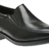 Rockport Essential Details Black Leather Waterproof Slip-On Dress Shoe