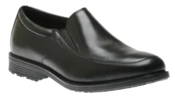 Rockport Essential Details Black Leather Waterproof Slip-On Dress Shoe