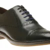 Conard Black Leather Cap Toe Dress Oxford