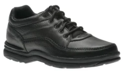Rockport World Tour Classic Black Leather Lace-Up Walking Shoe