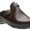 Aster Brown Leather Clog