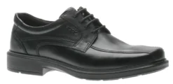 ECCO Helsinki Black Leather Lace-Up Dress Shoe