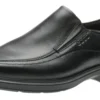 ECCO Helsinki Black Leather Slip-On Dress Shoe