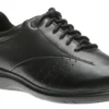 Farren Black Leather Lace-Up Sneaker