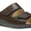 Finn Comfort Riad Men's Brown Leather Slide Sandal