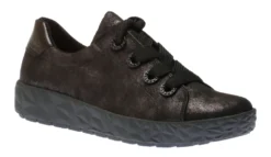 RELIFE Women's Black Lace-Up Sneaker