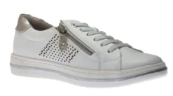 RELIFE R4042 White Silver Lace-Up Sneaker