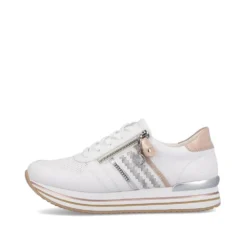 Remonte Rock Lace Zip White -Fashion Shoe Store remd131880e
