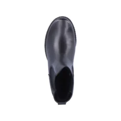 Remonte Odeon Black Leather Chelsea Boot -Fashion Shoe Store remd437500d