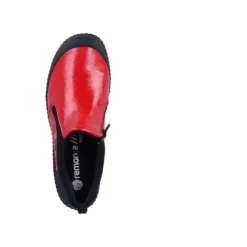 Remonte Jura Scuba Red Patent Slip-On Walking Shoe -Fashion Shoe Store remr142933d