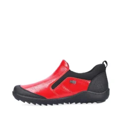 Remonte Jura Scuba Red Patent Slip-On Walking Shoe -Fashion Shoe Store remr142933e