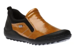 Remonte Jura Scuba Yellow Patent Slip-On Walking Shoe