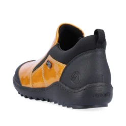 Remonte Jura Scuba Yellow Patent Slip-On Walking Shoe -Fashion Shoe Store remr142968c