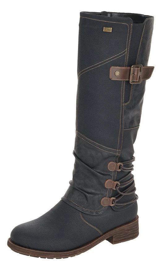 Remonte Mombasa Black Tall Boot 1 Remonte Mombasa Black Tall Boot