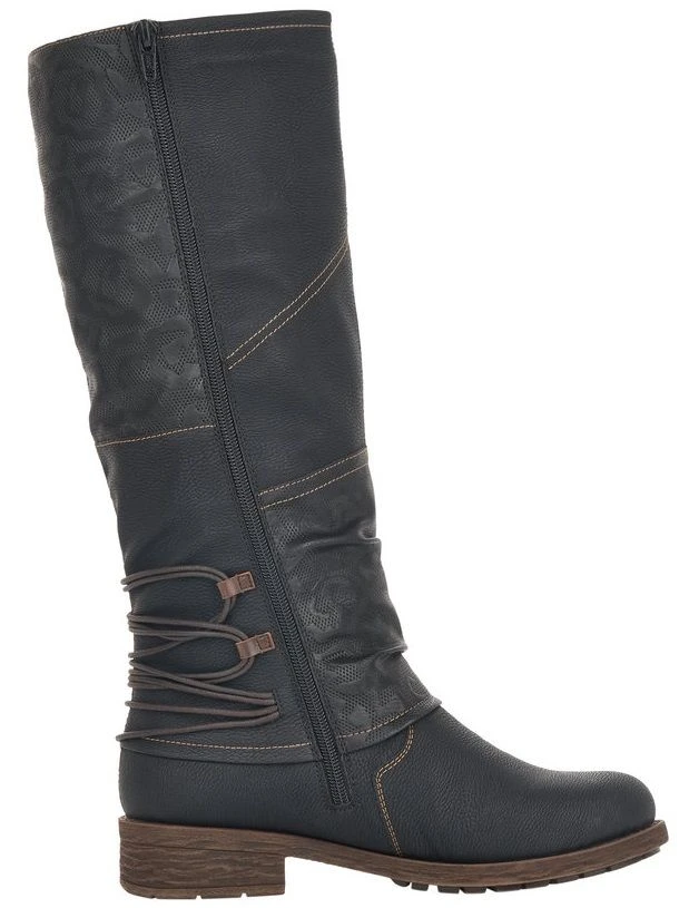 Remonte Mombasa Black Tall Boot 3 Remonte Mombasa Black Tall Boot - Image 3