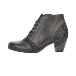 Remonte Cristallino Grey Leather Embossed Ankle Boot 7 Remonte Cristallino Grey Leather Embossed Ankle Boot -Fashion Shoe Store ried878940b 1