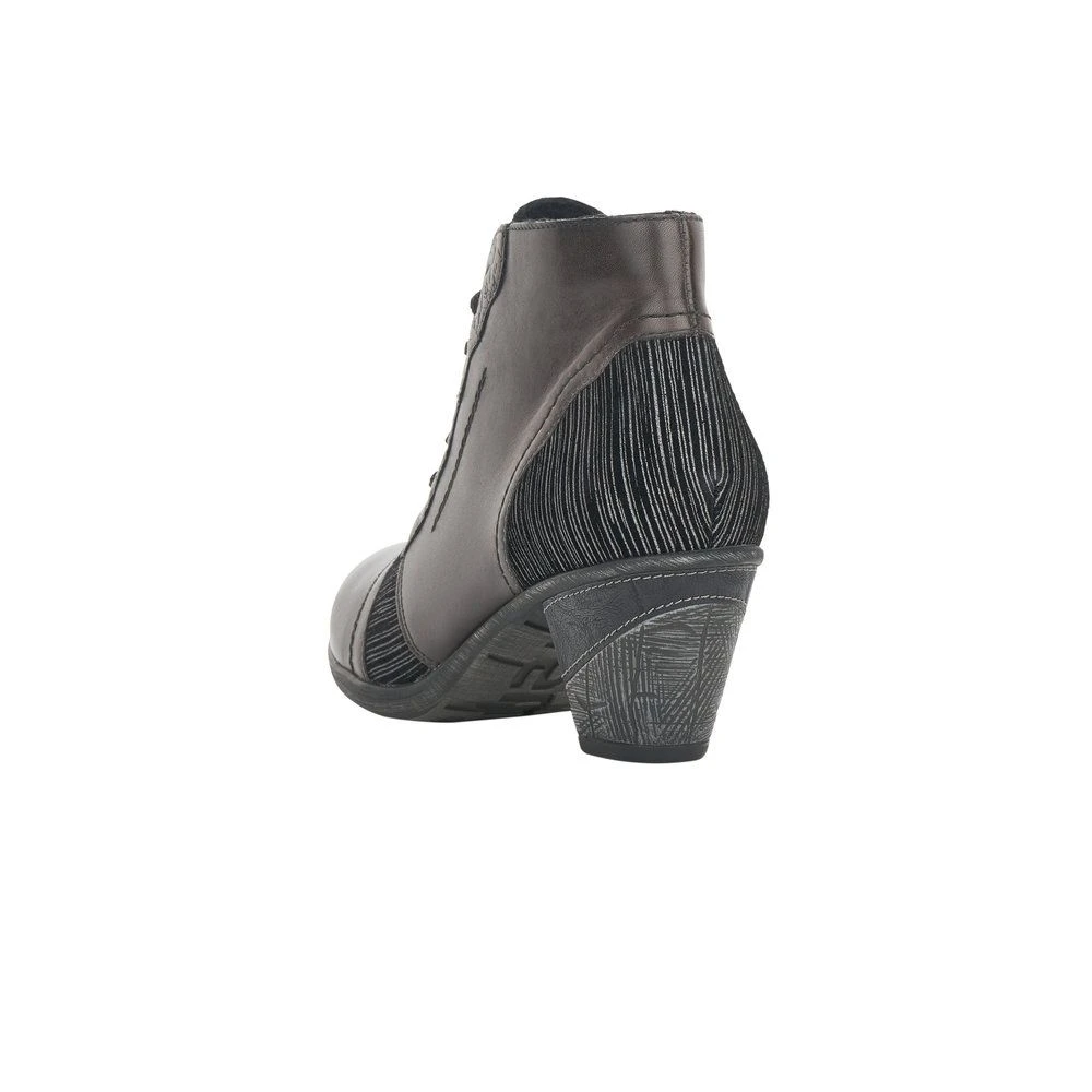 Remonte Cristallino Grey Leather Embossed Ankle Boot 5 Remonte Cristallino Grey Leather Embossed Ankle Boot - Image 5