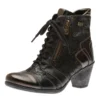 Remonte Australia Black Bronze Paisley Ankle Boot