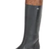 Remonte Cristallino Black Brown Leather Tall Boot