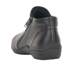 Remonte Cristallino Black Wine Leather Ankle Boot -Fashion Shoe Store rier767402c