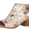 Remonte Odean Beige Metallic Flower Chunky Heel Sandal