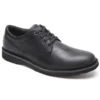 Rockport Cabot Black Nubuck Leather Plain Toe Lace-Up Derby Shoe