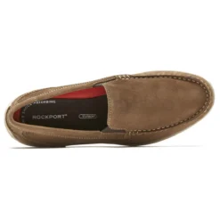 Rockport Cullen Venetian Vicuna Brown Suede Slip-On Loafer -Fashion Shoe Store roccullenv06b
