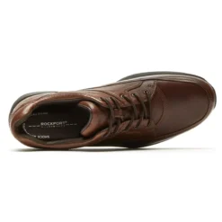 Rockport Edge Hill Brown Leather Lace-Up Walking Shoe -Fashion Shoe Store rocedgehill02b