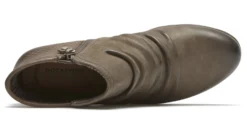 Rockport Gratasha Panel Stone Nubuck Leather Ankle Boot -Fashion Shoe Store rocgratashap27b scaled