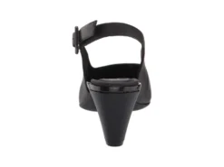 Rockport Saleya Black Leather Dress Slingback Pump -Fashion Shoe Store rocsaleyas01b 1