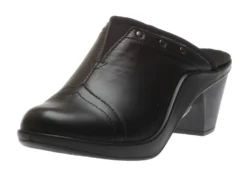 Saint Tropez 271 Black Leather Clog