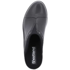 Saint Tropez 271 Black Leather Clog -Fashion Shoe Store rom16471 47100b scaled