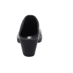 Saint Tropez 271 Black Leather Clog -Fashion Shoe Store rom16471 47100c scaled