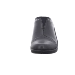 Saint Tropez 271 Black Leather Clog -Fashion Shoe Store rom16471 47100d scaled