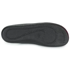 Monaco 202G Black Leather Slipper -Fashion Shoe Store rom20602 96100j