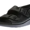 Bravo Black Bear Leather Heel Strap Sandal