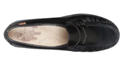 Classic Black Leather Slip-On Loafer -Fashion Shoe Store sasclassic01b