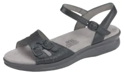 Duo Black Leather Strap Sandal 9 Duo Black Leather Strap Sandal -Fashion Shoe Store sasduo001c