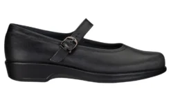 Maria Black Leather Mary Jane Shoe -Fashion Shoe Store sasmaria01a