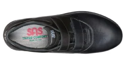 Me Too Black Leather Walking Shoe -Fashion Shoe Store sasmetoo01b