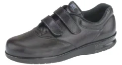 Me Too Black Leather Walking Shoe -Fashion Shoe Store sasmetoo01c