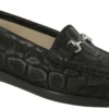 Metro Black Nero Snake Slip On Loafer