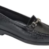Metro Black Patent Slip On Loafer