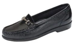 Metro Black Patent Slip On Loafer -Fashion Shoe Store sasmetrop01c