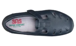 Roamer Navy Leather Slip-On Loafer -Fashion Shoe Store sasroamer03b