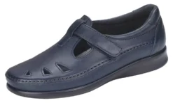 Roamer Navy Leather Slip-On Loafer -Fashion Shoe Store sasroamer03c